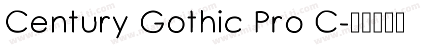 Century Gothic Pro C字体转换